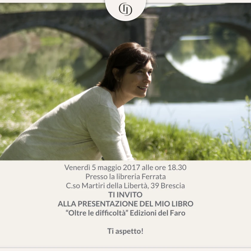 Nuovo evento di presentazione del libro Oltre le difficoltà alla Libreria Ferrata di Brescia