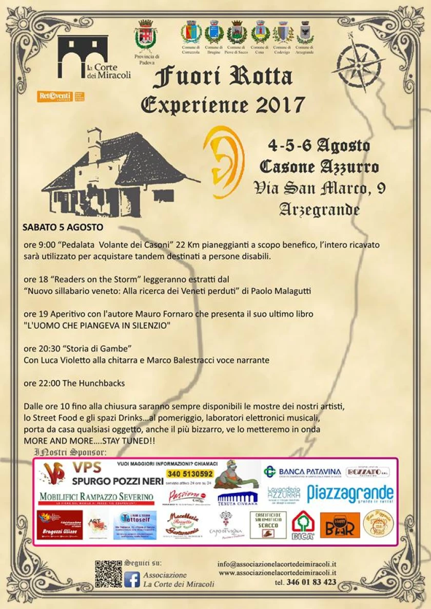 Fuori Rotta Experience ospita Mauro Fornaro