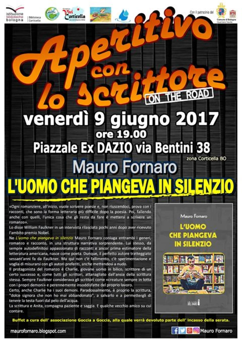 Fornaro presenta il suo romanzo a Bologna