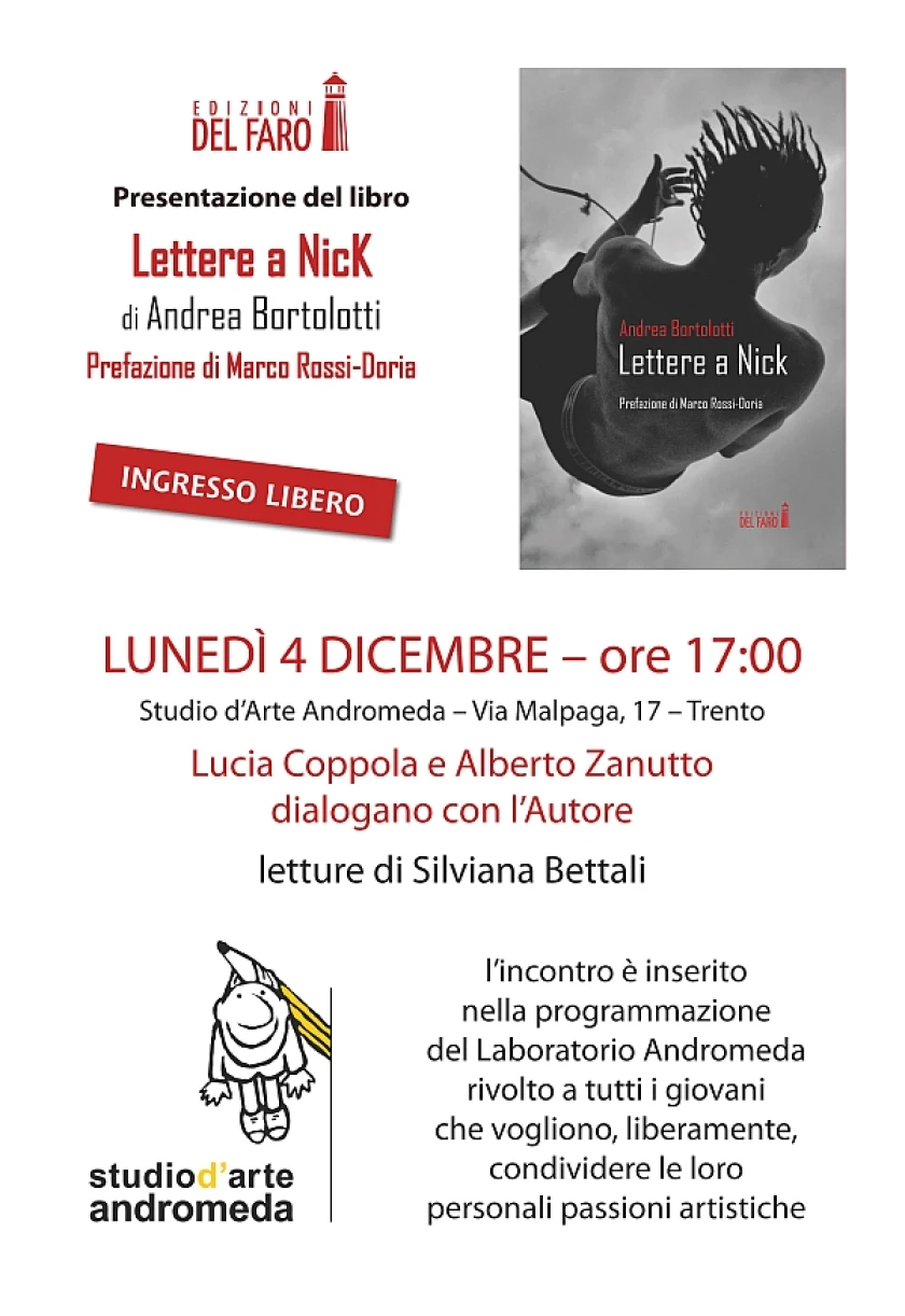 Incontro con l autore Andrea Bortolotti: presenta ‘Lettere a Nick 