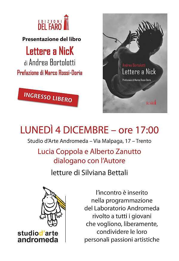 Incontro con l autore Andrea Bortolotti: presenta ‘Lettere a Nick 