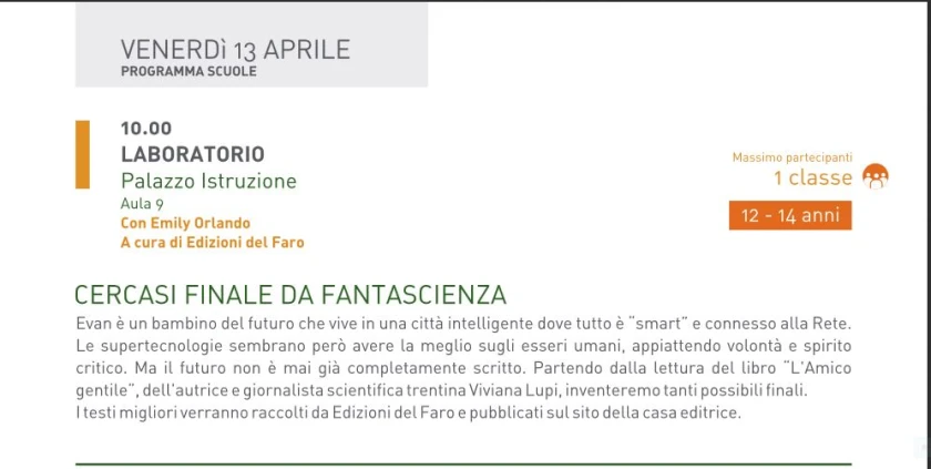 Cercasi finale da fantascienza. L'Amico Gentile a Educa 2018