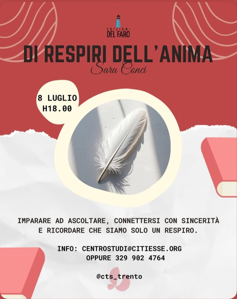 Sara Conci presenta "Di respiri dell'anima" a Casa Lamar di Trento