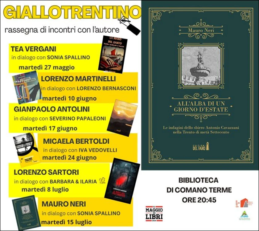 Mauro Neri chiude la rassegna "Giallo Trentino" a Comano Terme (TN)
