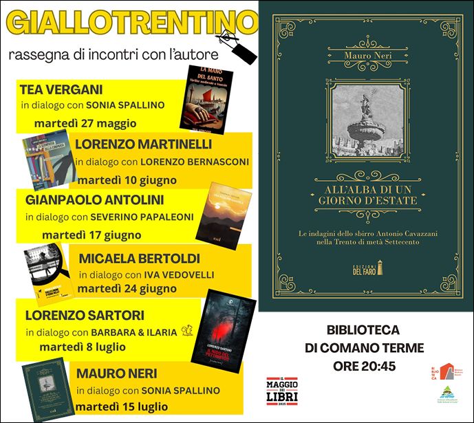 Mauro Neri chiude la rassegna "Giallo Trentino" a Comano Terme (TN)