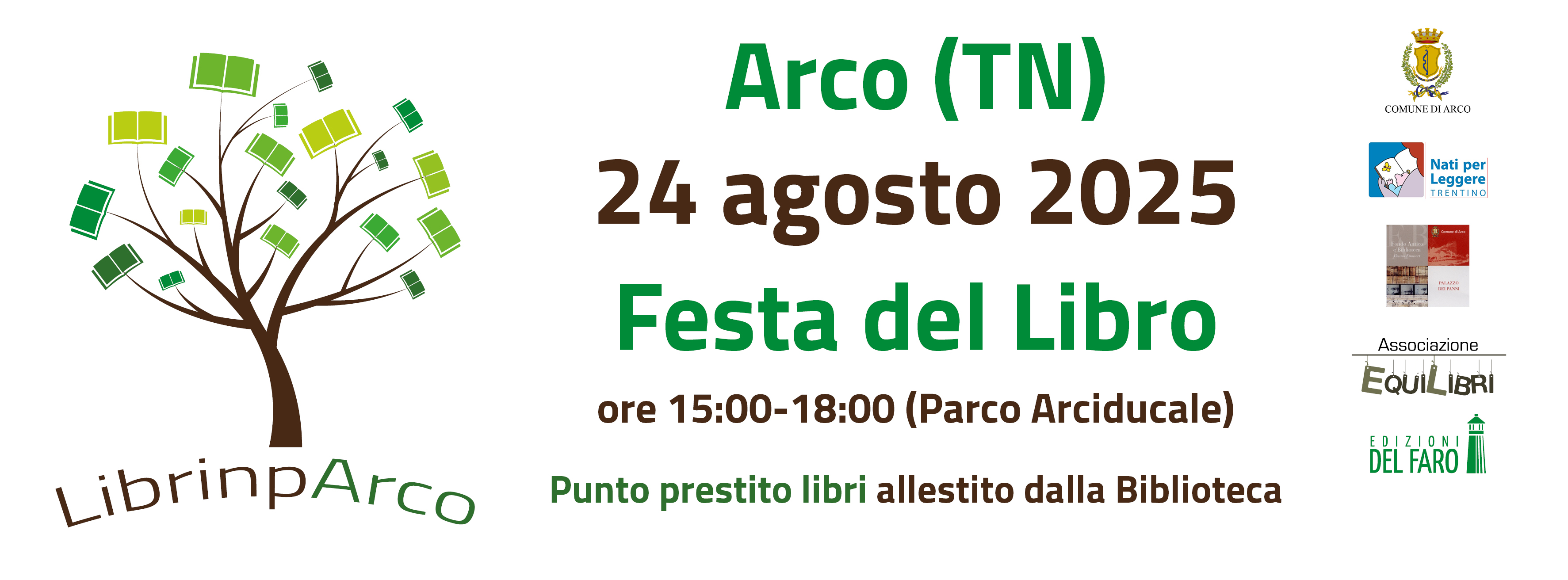 Un pomeriggio nel parco Arciducale di Arco , torna LibrinpArco, la festa del libro!