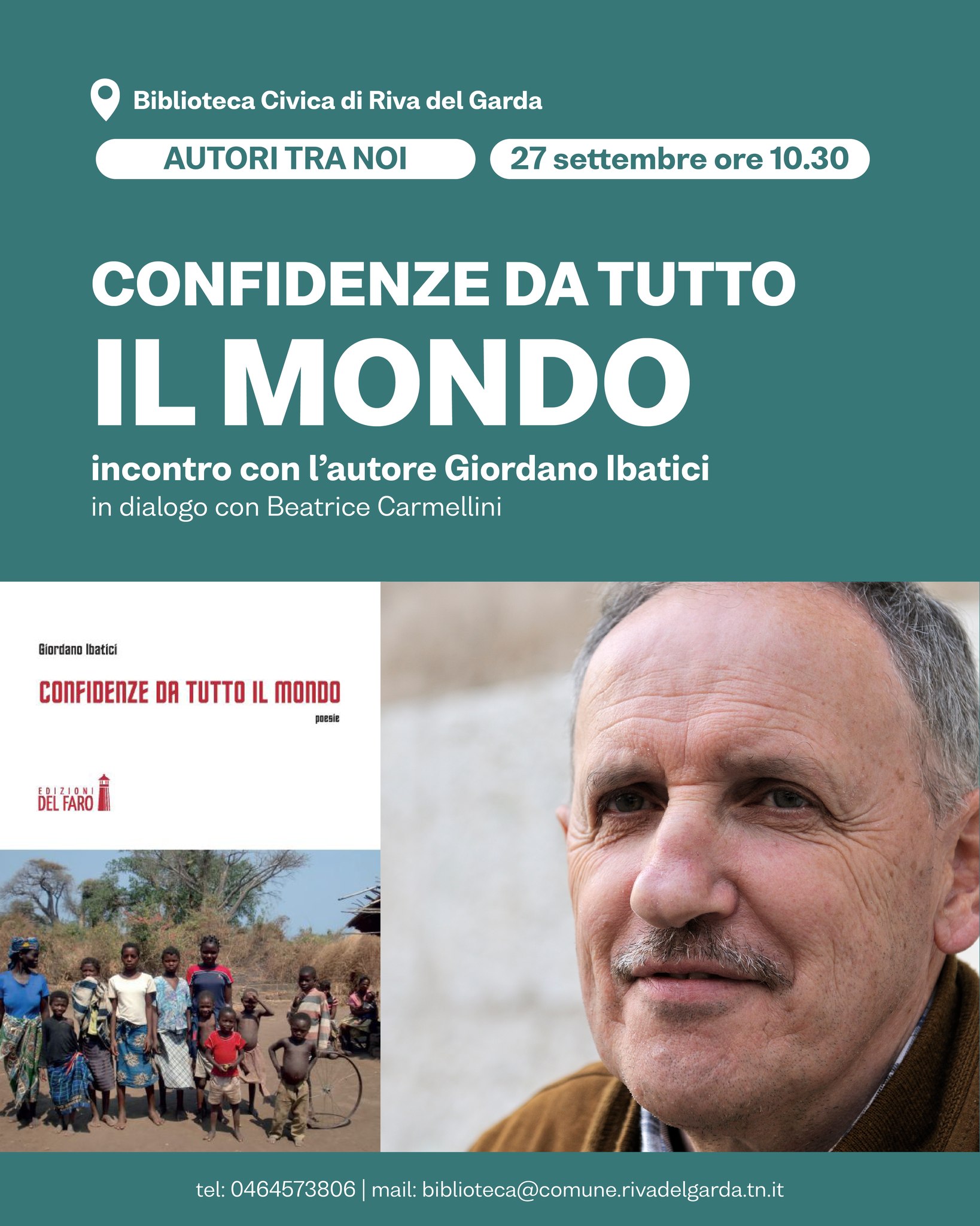 Le "confidenze da tutto il mondo" di Giordano Ibatici arrivano in biblioteca a Riva del Garda (TN)