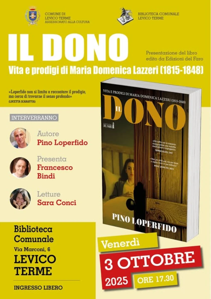 "Il dono" di Pino Loperfido in biblioteca a Levico