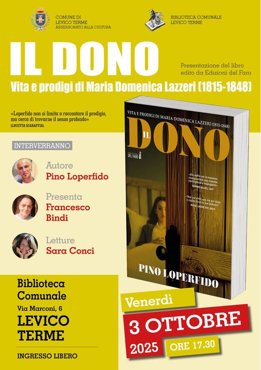 "Il dono" di Pino Loperfido in biblioteca a Levico