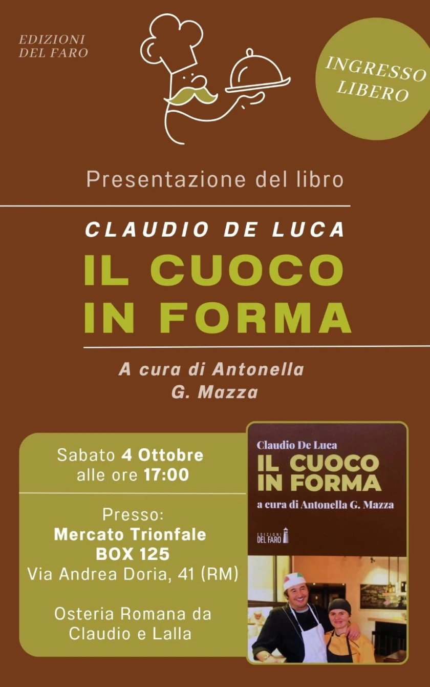 "Il cuoco in forma" all'Osteria Romana da Claudio e Lalla al Mercato Trionfale BOX 125 a Roma