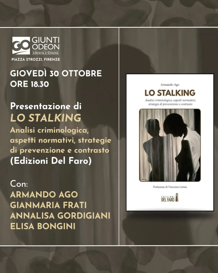 Presentazione de "Lo stalking" alla libreria Giunti Odeon di Firenze