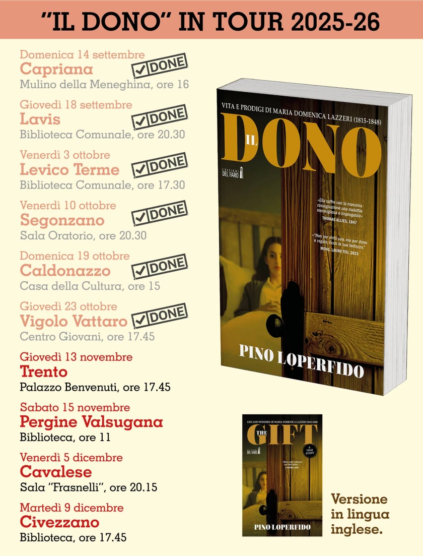 L'incredibile storia di Maria Domenica Lazzeri arriva a Trento il 13 novembre