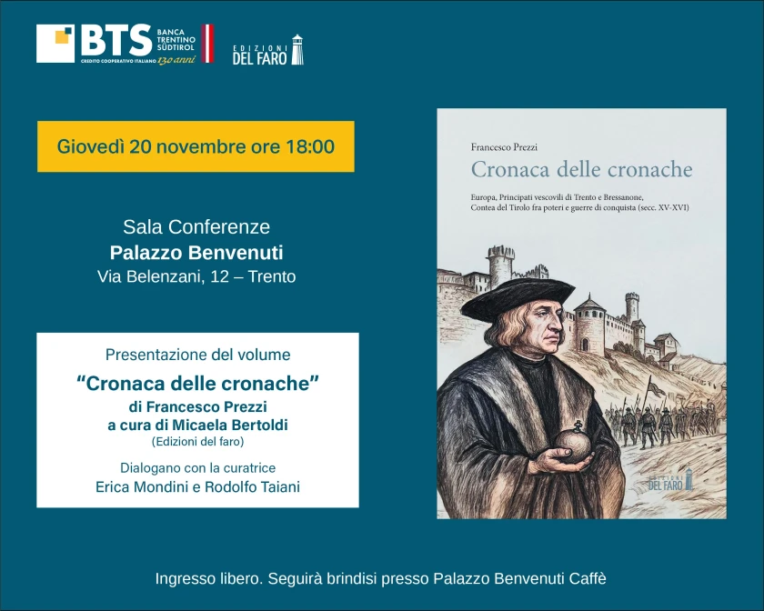 "Cronaca delle cronache" di Francesco Prezzi a Palazzo Benvenuti a Trento