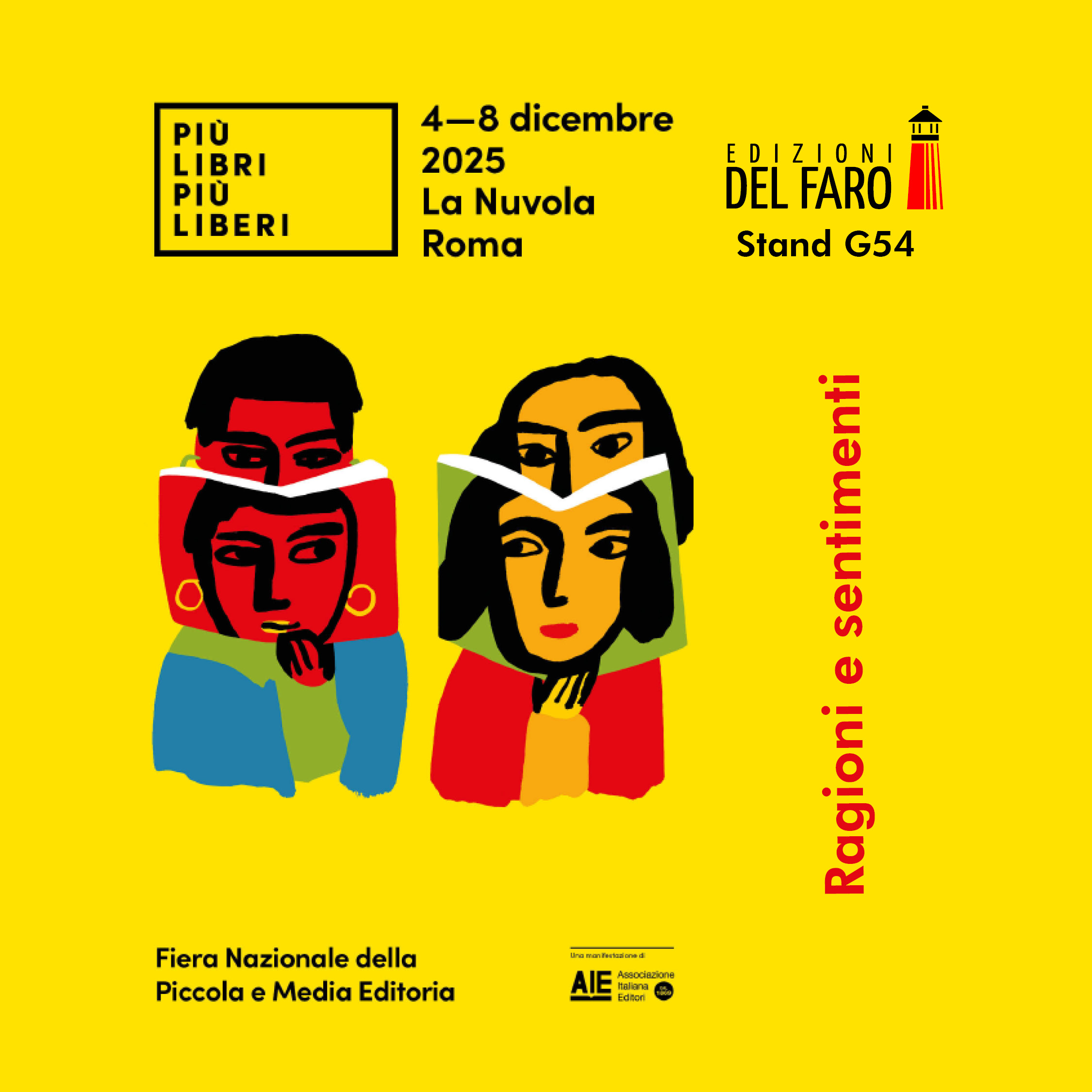 Edizioni del faro a Più Libri Più Liberi! Ci trovate allo stand G54