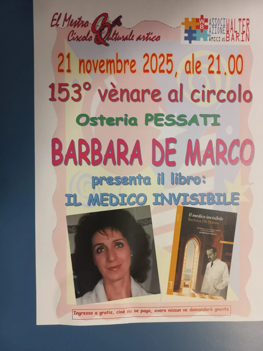 Il memoir "Il Medico invisibile" presentato a Solesino (PD)