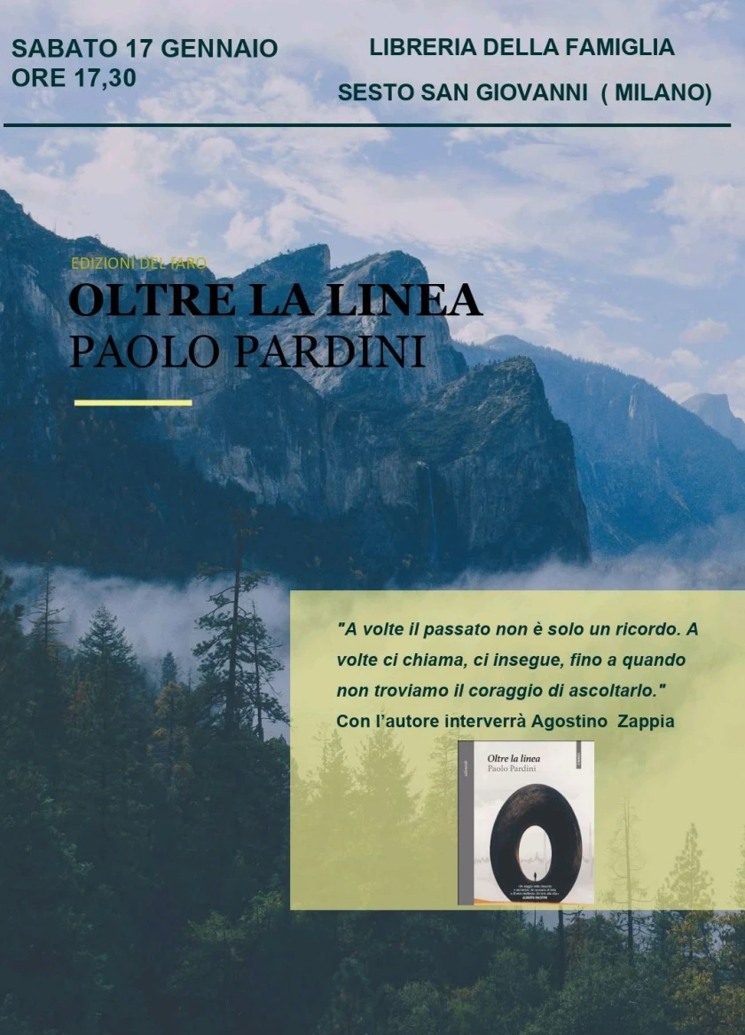 Paolo Pardini presenta "Oltre la linea" alla Libreria della Famiglia a Sesto San Giovanni (MI)