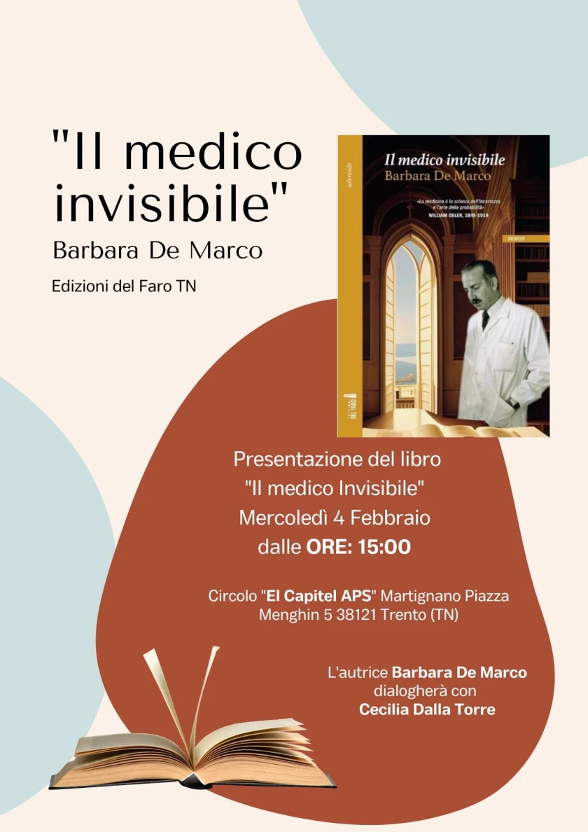 Barbara De Marco racconta "Il medico invisibile" a Martignano (TN)