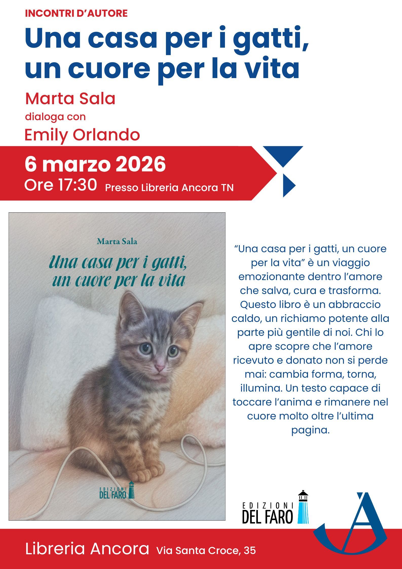 Arriva la passione per i gatti di Marta Sala alla libreria Ancora di Trento