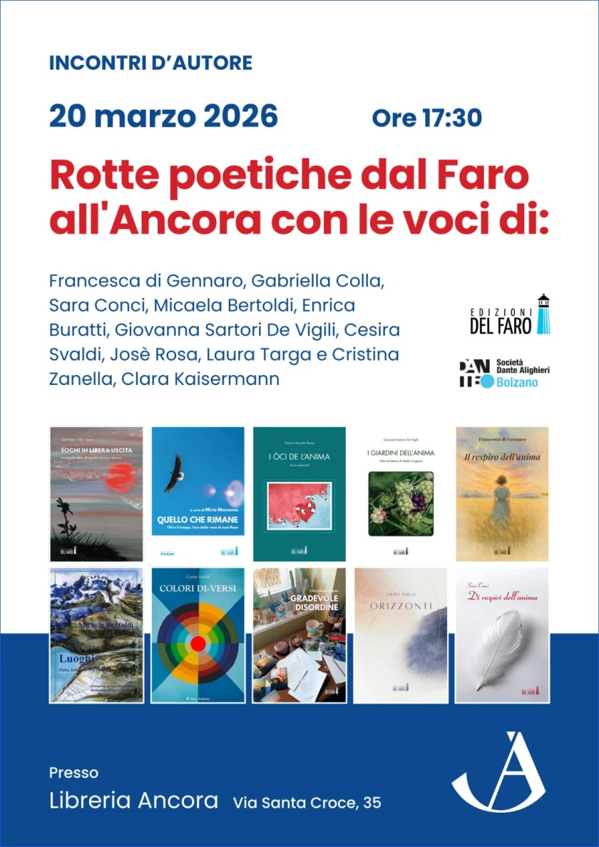 Voci poetiche alla libreria Ancora di Trento