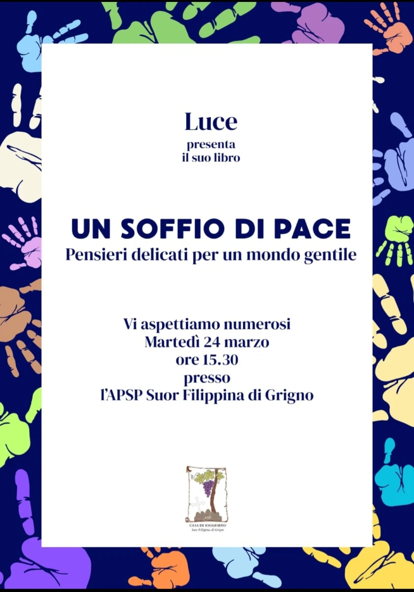 Luce presenta un soffio di pace all'APSP di Grigno