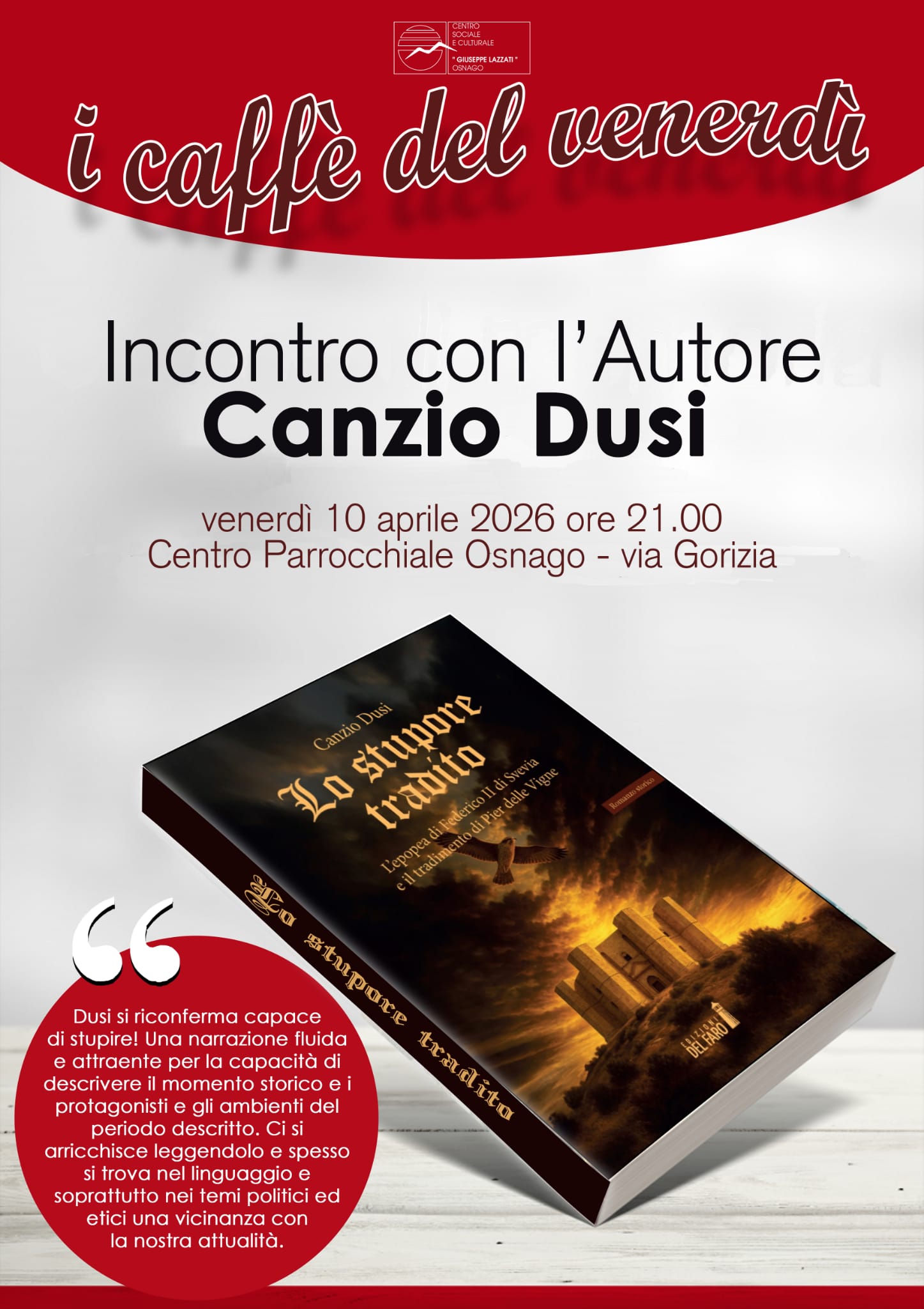 presentazione de" Lo stupore tradito" a Osnago