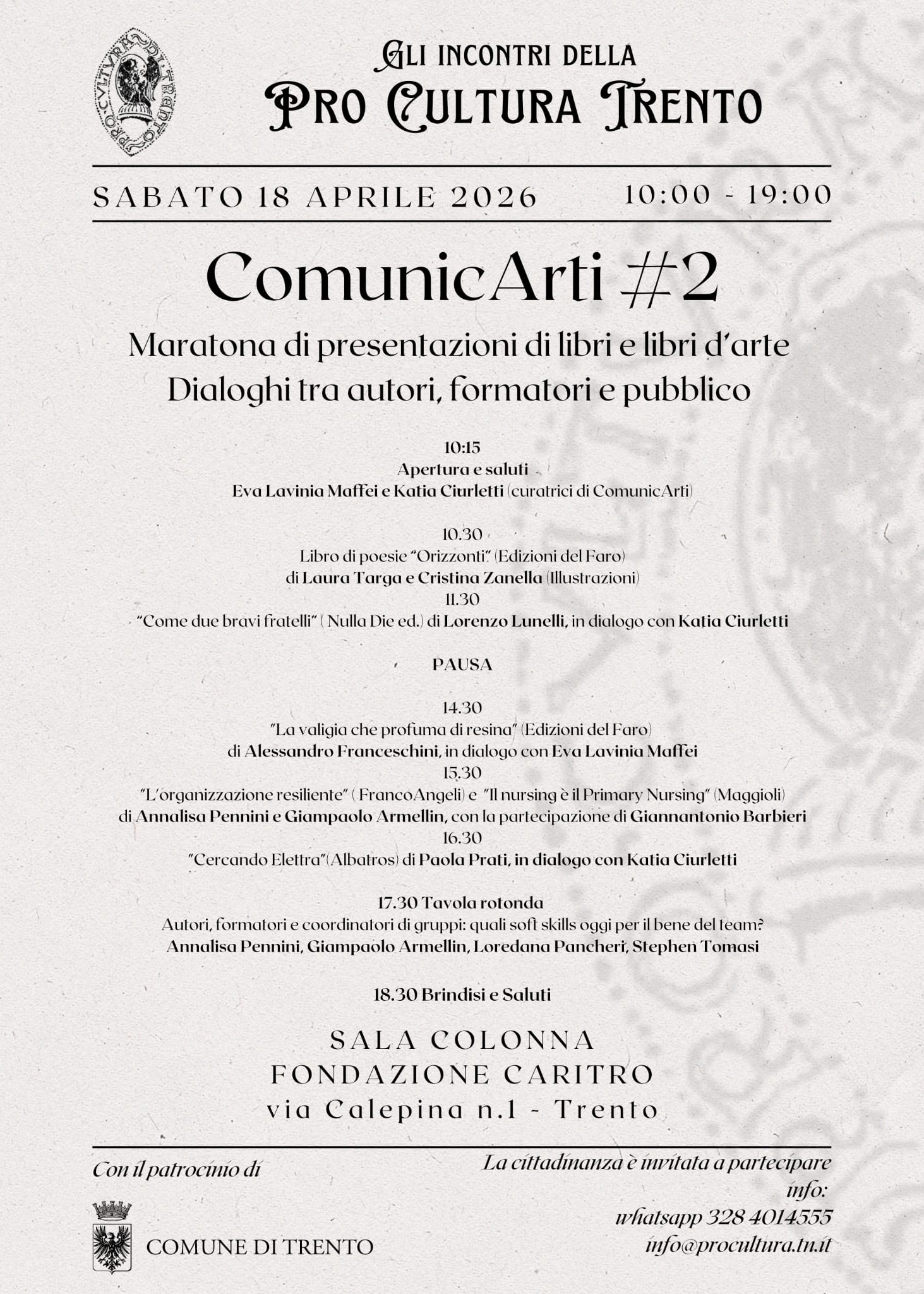 Laura Targa e Cristina Zanella con "Orizzonti" e Alessandro Franceschini con "La valigia che profuma di resina" a ComunicArti #2