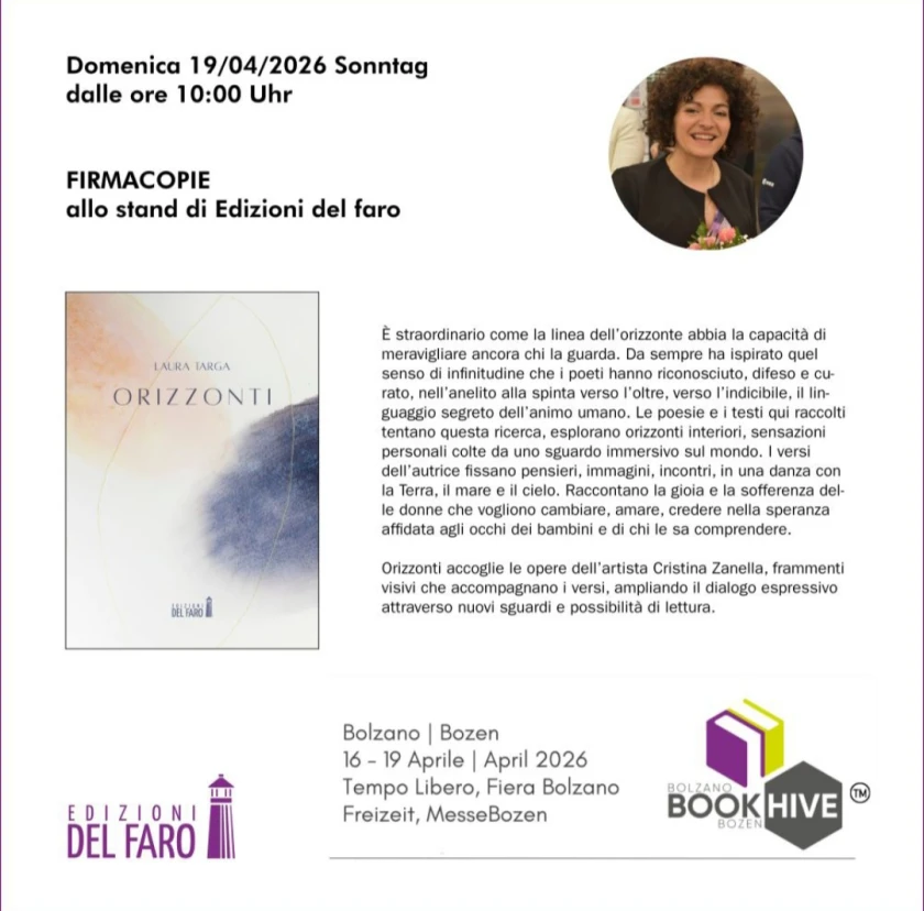 Firmacopie di "Orizzonti" a BookHive (Bolzano)