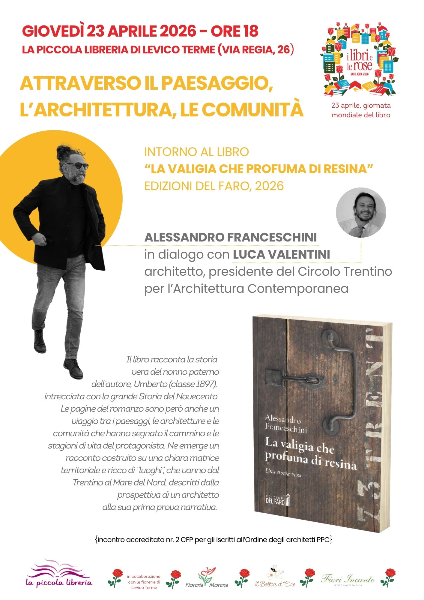 Presentazione del romanzo "La valigia che profuma di resina" a Levico (TN)