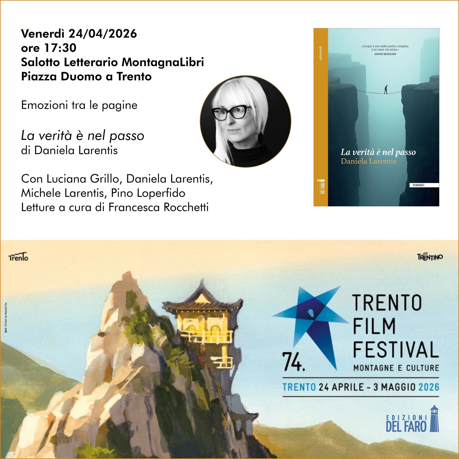 "La verità è nel passo" di Daniela Larentis nella rassegna di Montagnalibri al Trento Film Festival