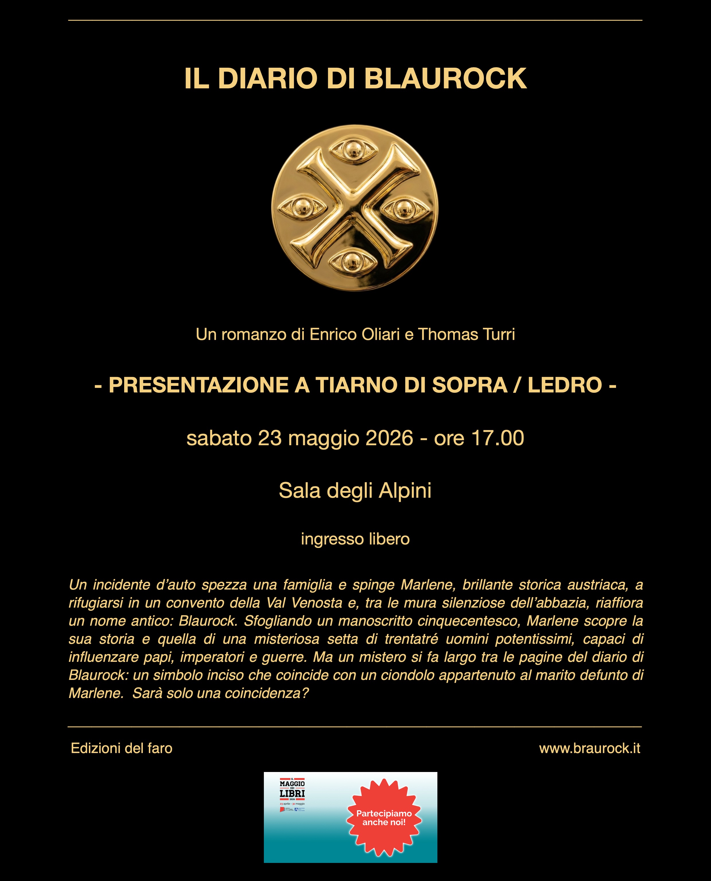 Presentazione de "Il diario di Blaurock" a Tiarno di Sopra (TN)