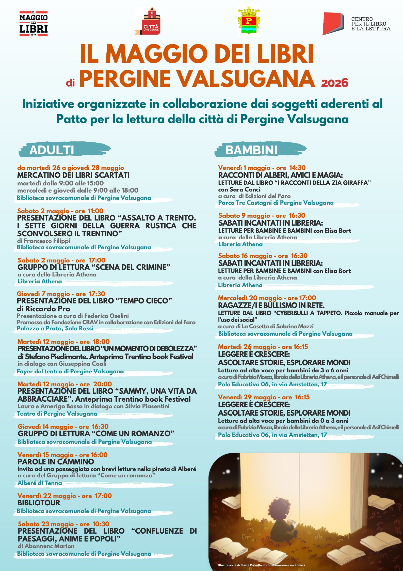 Nel Maggio dei libri di Pergine Valsugana (TN) due appuntamenti con Edizioni del faro