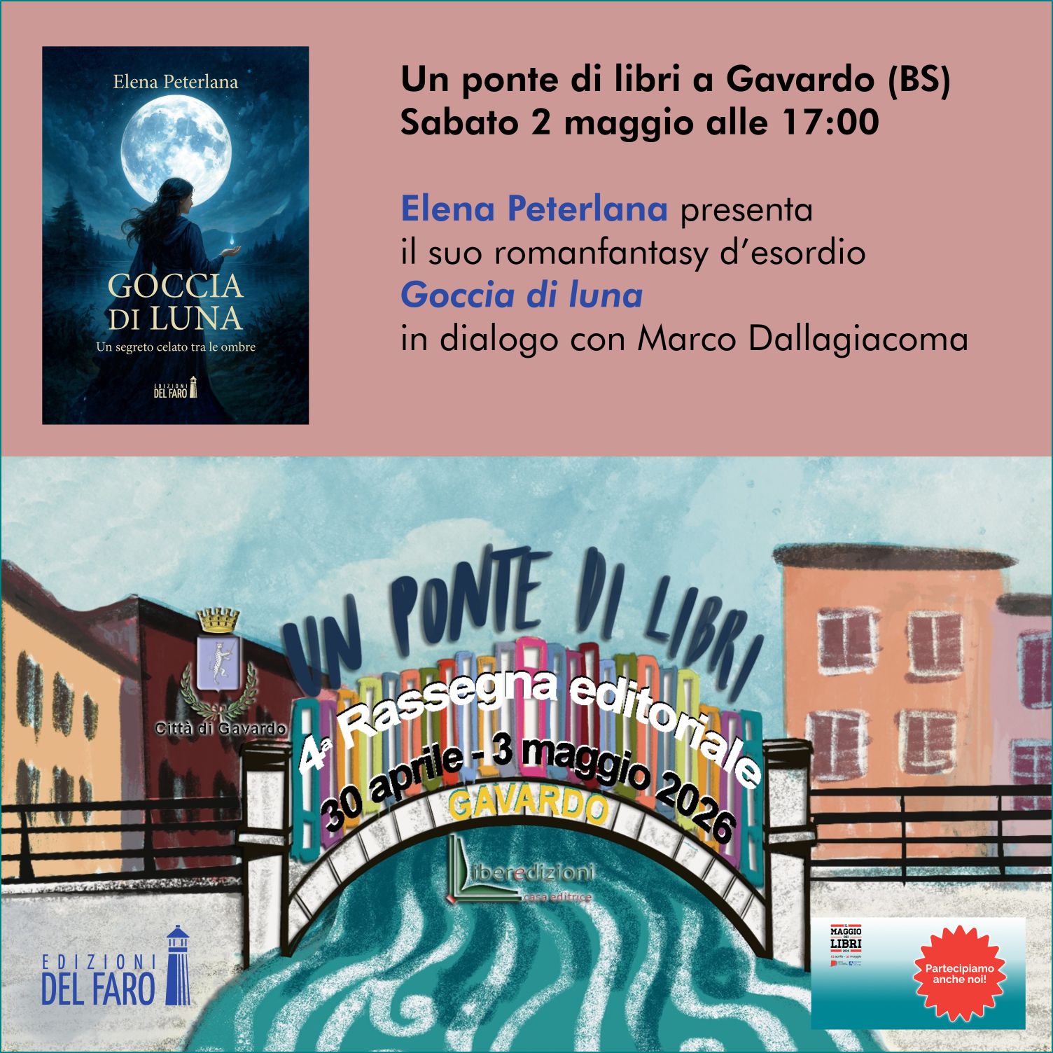 Elena Peterlana alla fiera di Gavardo presenta "Goccia di luna"