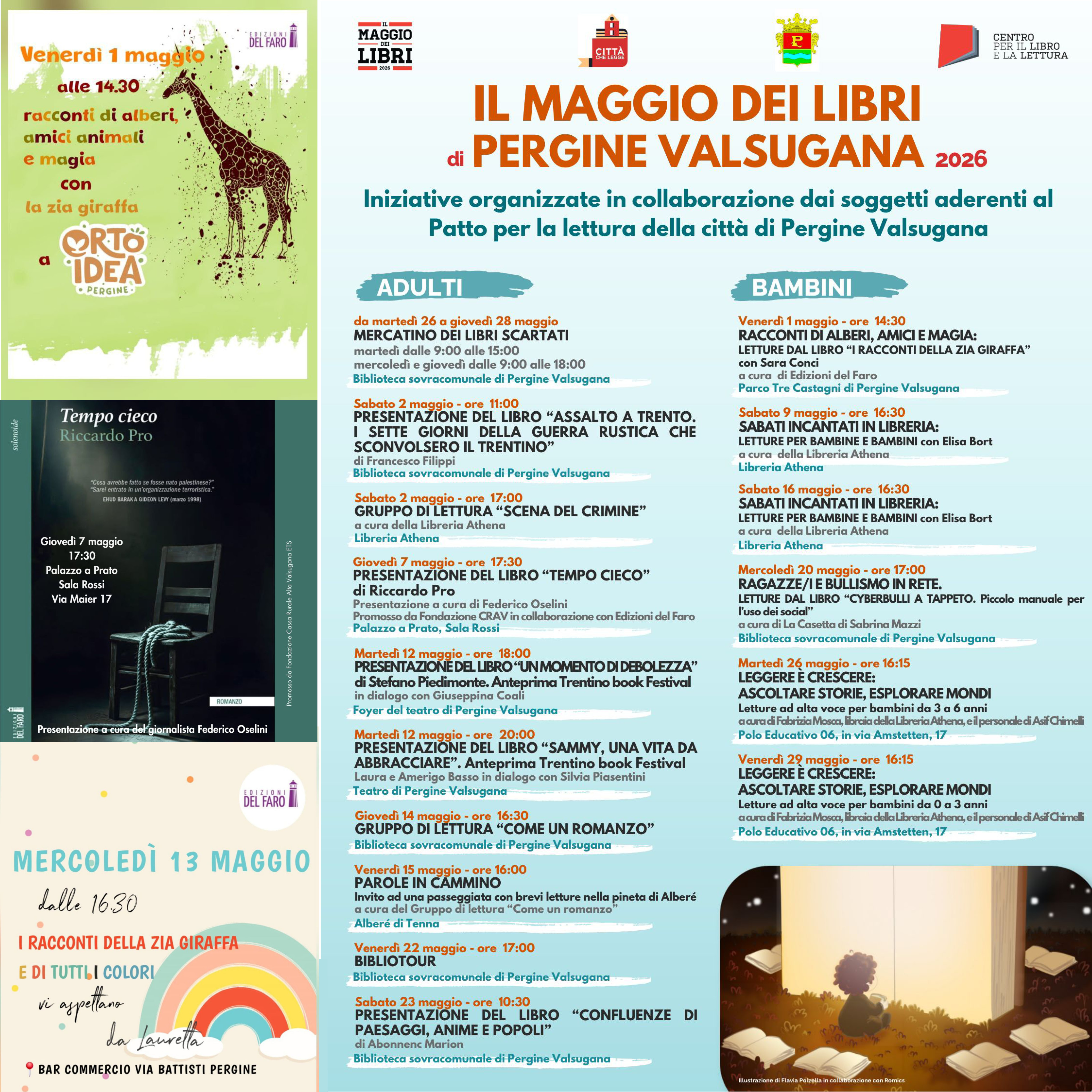Nel Maggio dei libri di Pergine Valsugana (TN) due appuntamenti con Edizioni del faro