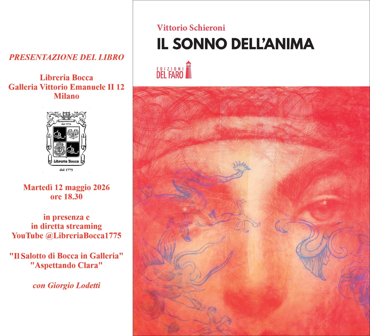 Presentazione "Il sonno dell'anima" di Vittorio Schieroni alla Libreria Bocca di Milano