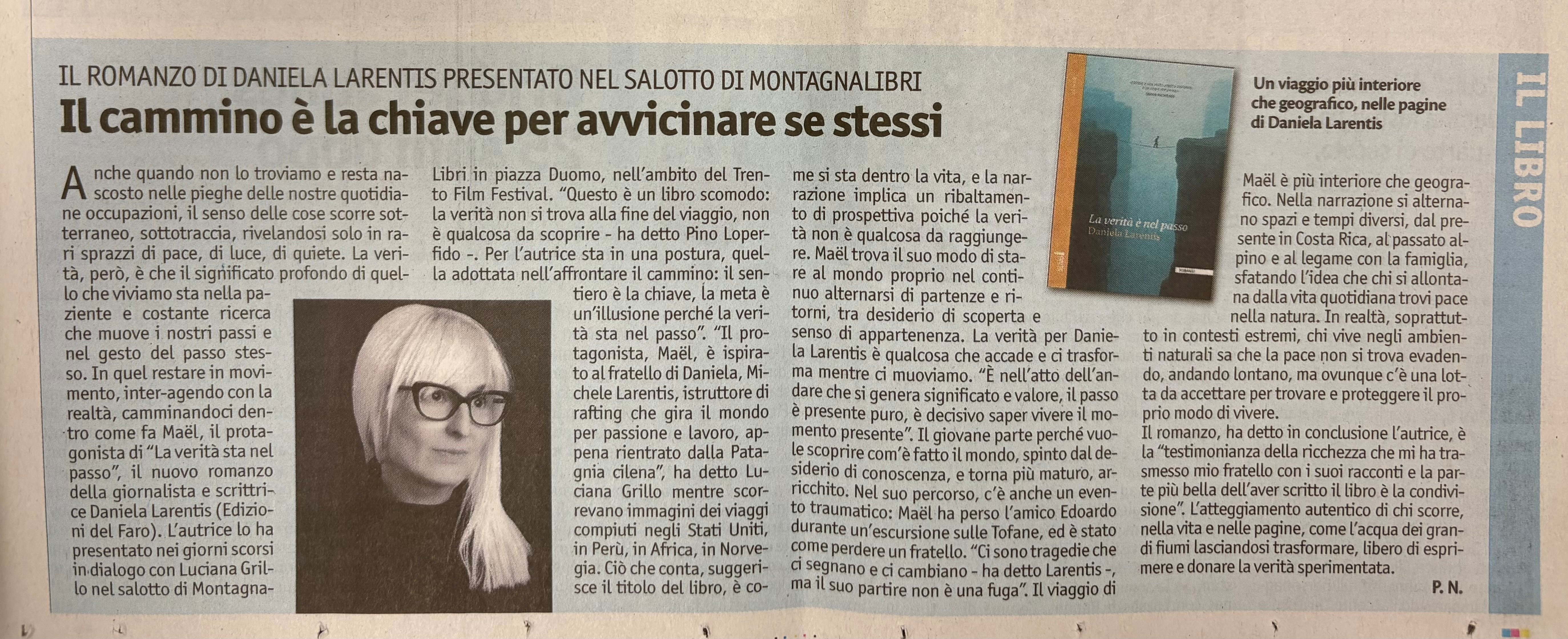 Articolo pubblicato su Vita Trentina