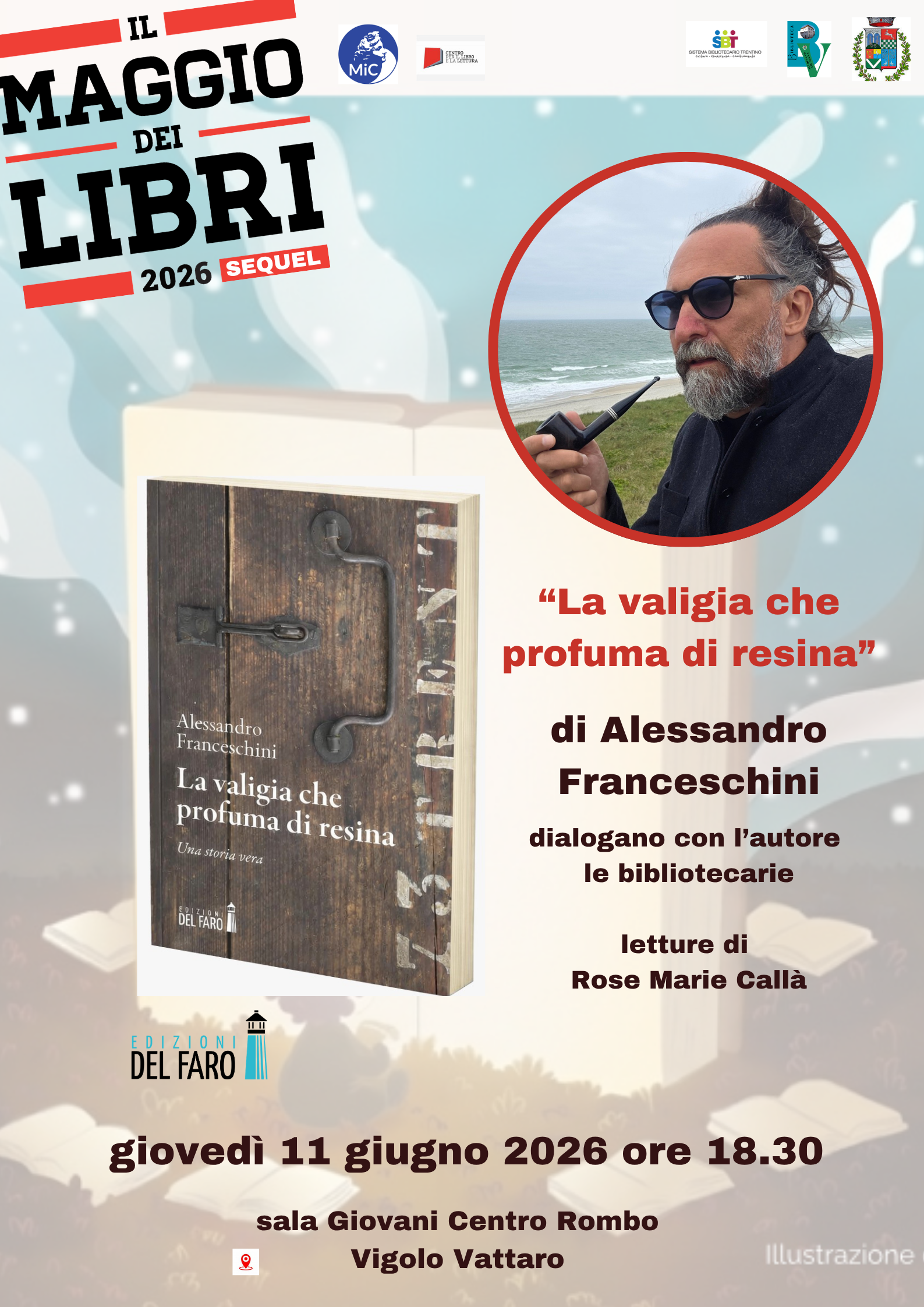 Presentazione del romanzo "La valigia che profuma di resina" a Vigolo Vattaro (TN)
