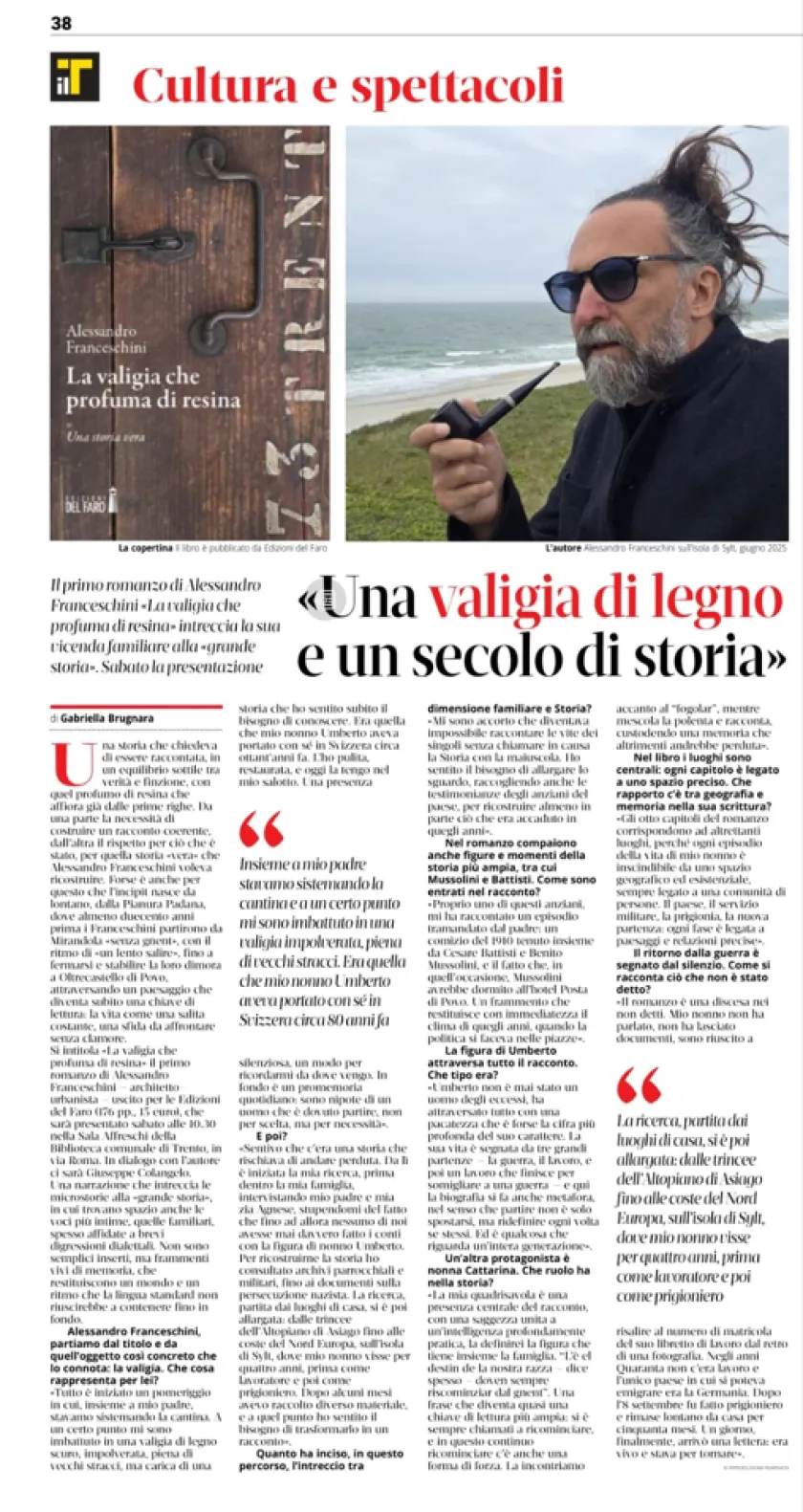 "Una valigia di legno e un secolo di storia" di Gabriella Brugnara