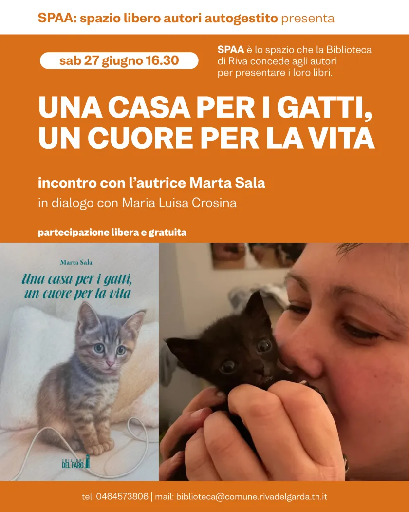 "Una casa per I gatti, un cuore per la vita" raccontare una storia dove è nata!