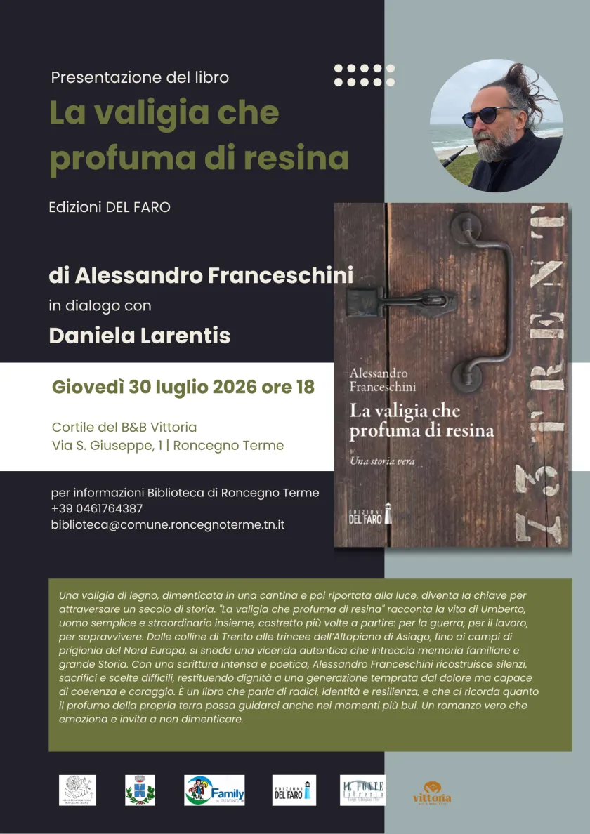 Presentazione del libro "La valigia che profuma di resina"