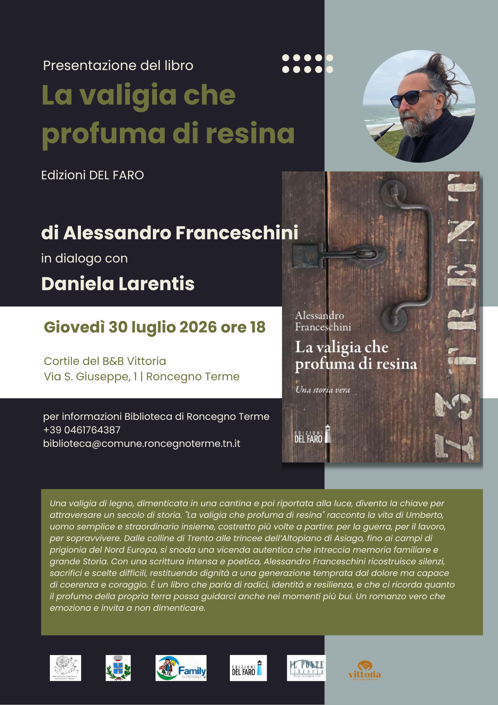 Presentazione del libro "La valigia che profuma di resina"