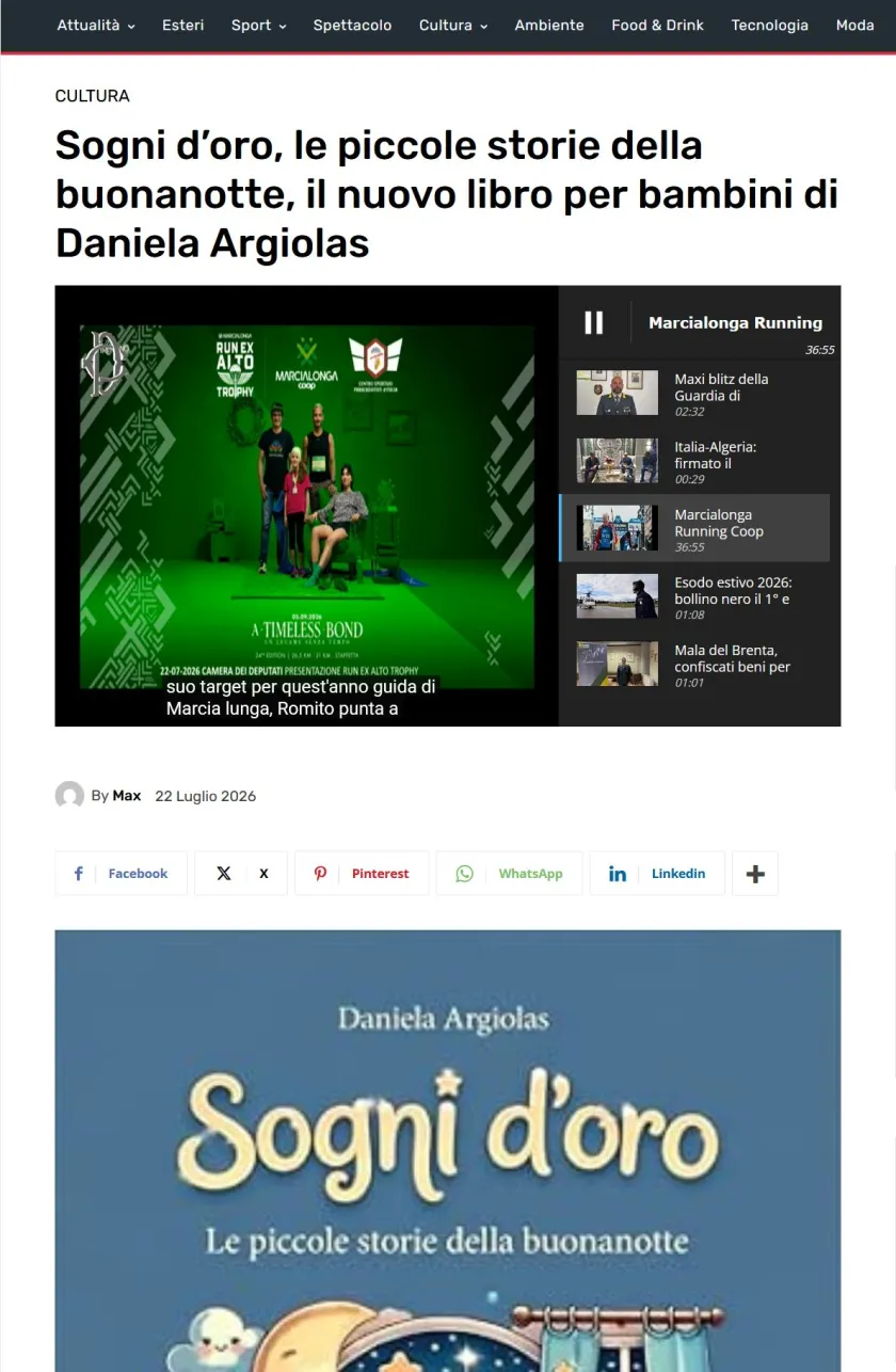 "Sogni d’oro" recensito sul sito "Periodico Daily"