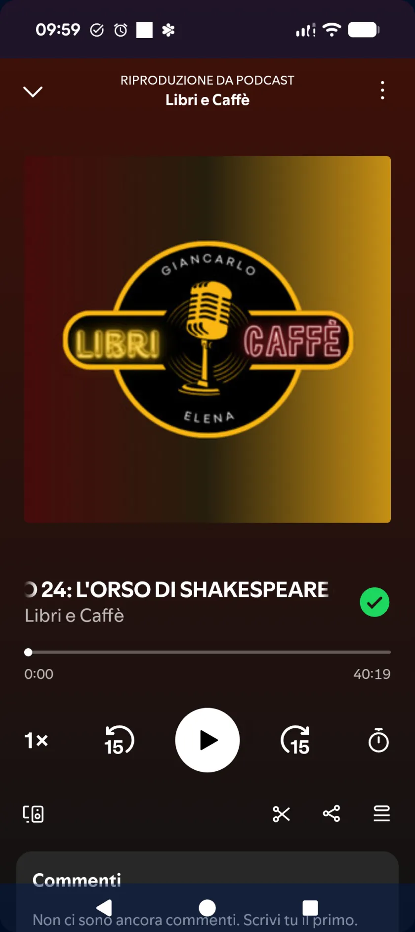 Libri e caffè intervista Steve Penner, puntata su spotify