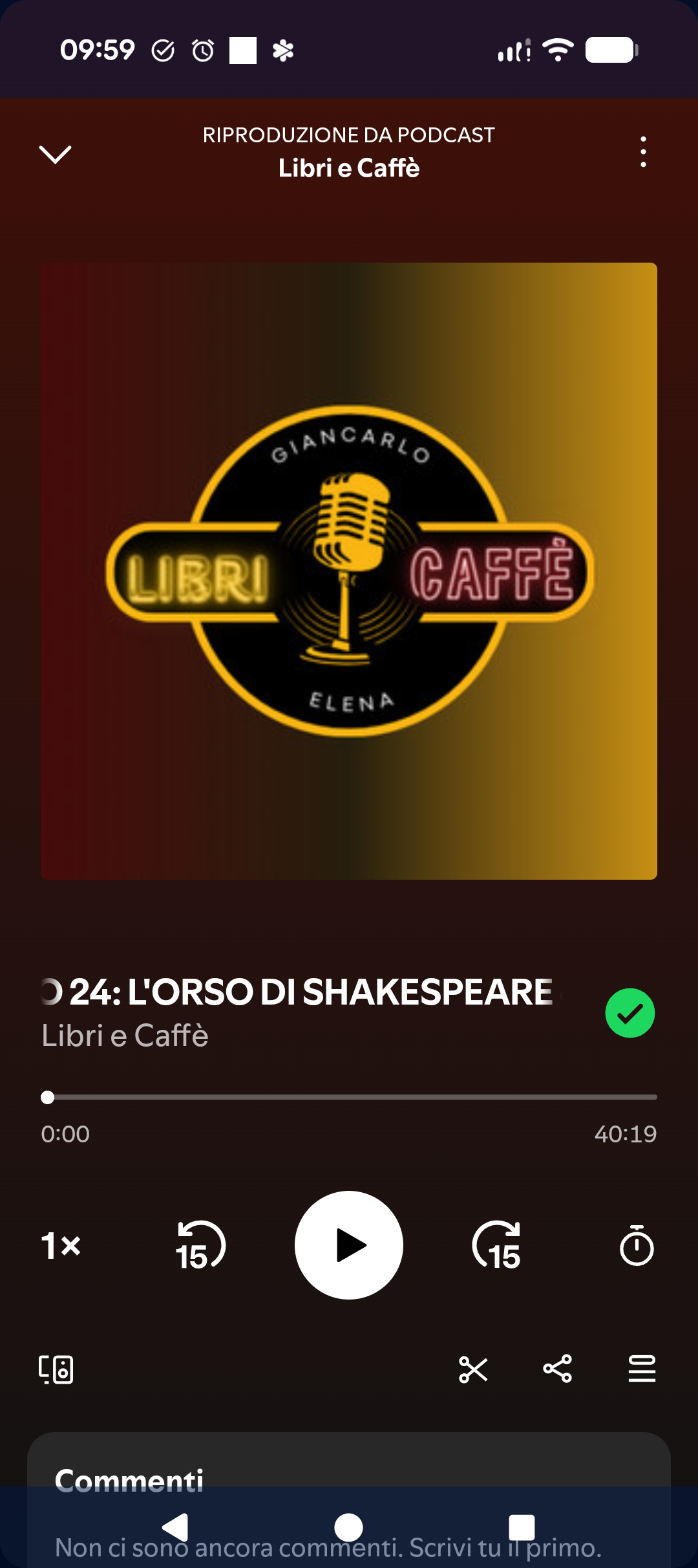 Libri e caffè intervista Steve Penner, puntata su spotify