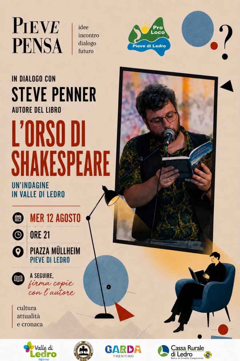 L'orso di Shakespeare a Ledro per Pieve Pensa
