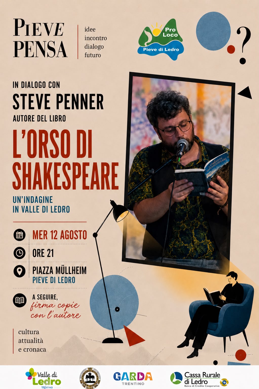 L'orso di Shakespeare a Ledro per Pieve Pensa