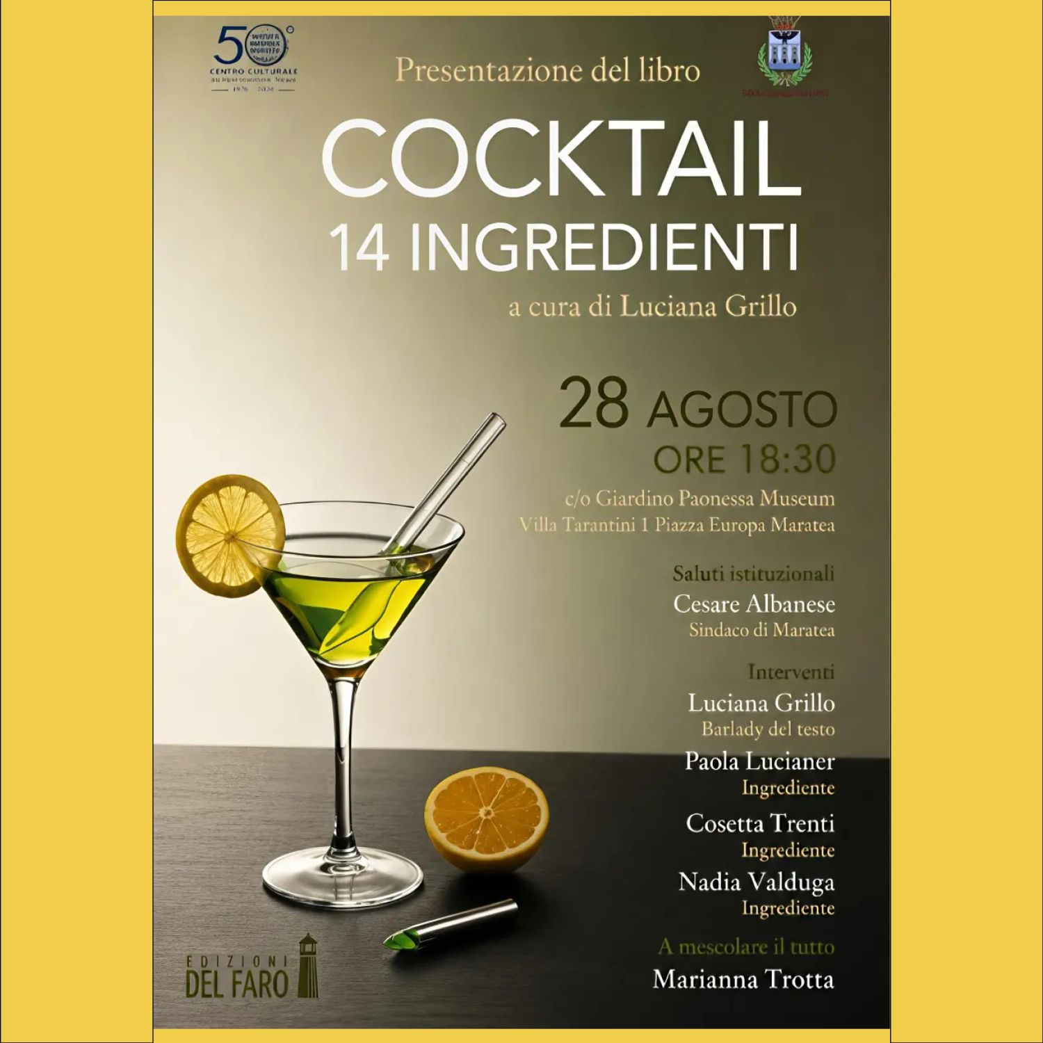 Luciana Grillo e i suoi "ingredienti" presentano i racconti a Maratea