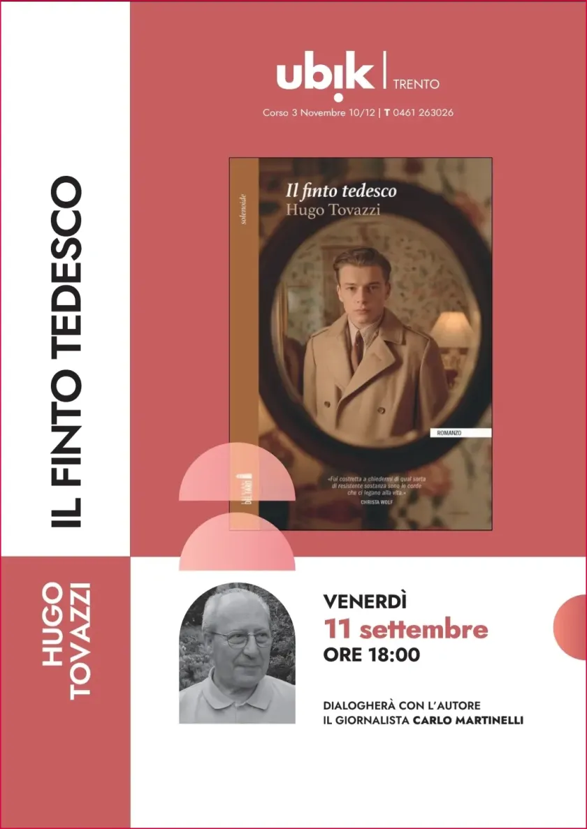 Hugo Tovazzi in dialogo con Carlo Martinelli alla libreria Ubik di Trento