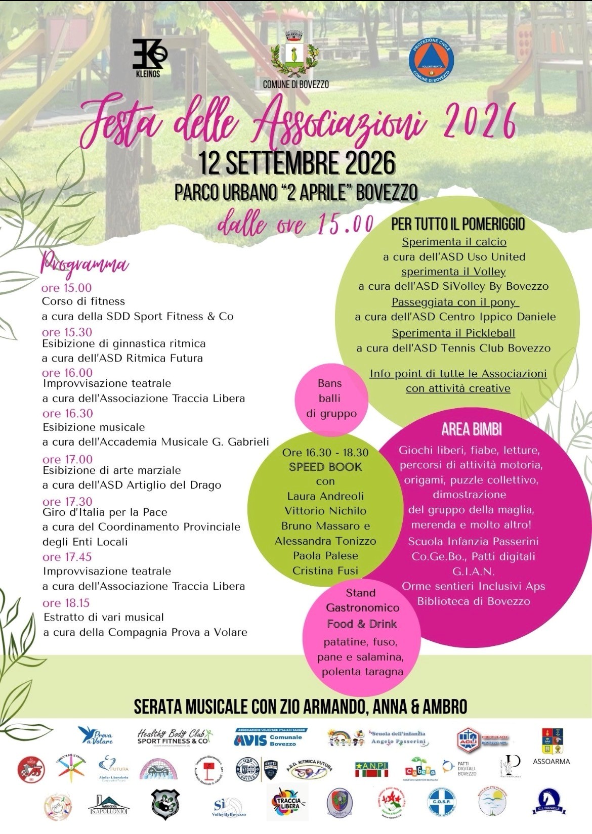 SPPED BOOK – Festa delle associazioni 2026 – per noi c'è Laura Andreoli