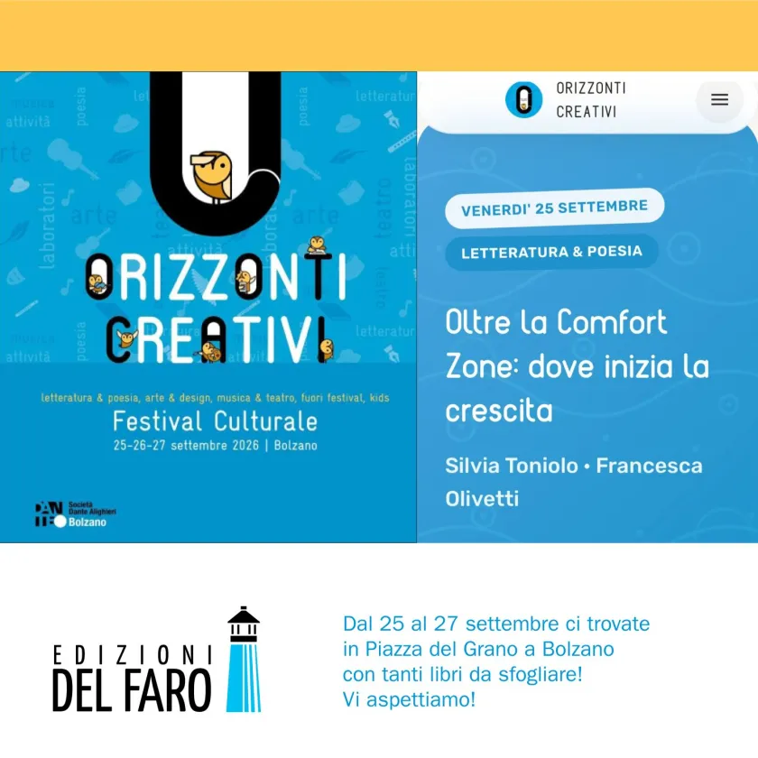 Edizioni del faro al festival Orizzonti Creativi a Bolzano