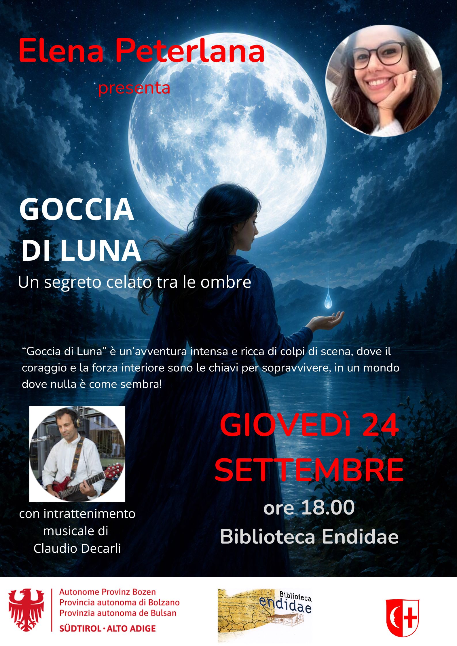 Presentazione di "Goccia di luna" alla biblioteca Endidae di Egna